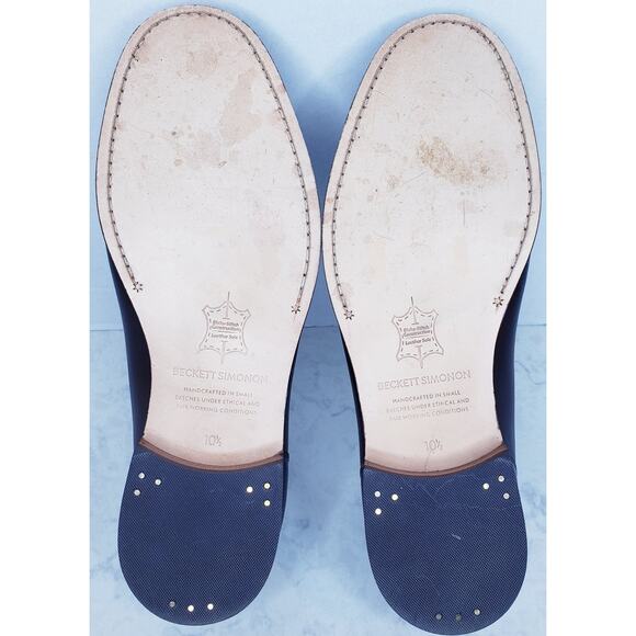 BECKETT SIMONON Cohen Penny Loafers Brown Leather Men's Size 10.5 Handcrafted - Picture 10 of 16